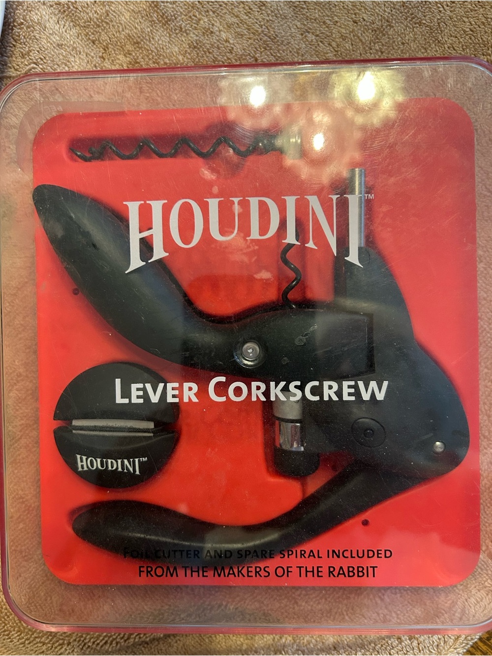 Black Lever Corkscrew - Black